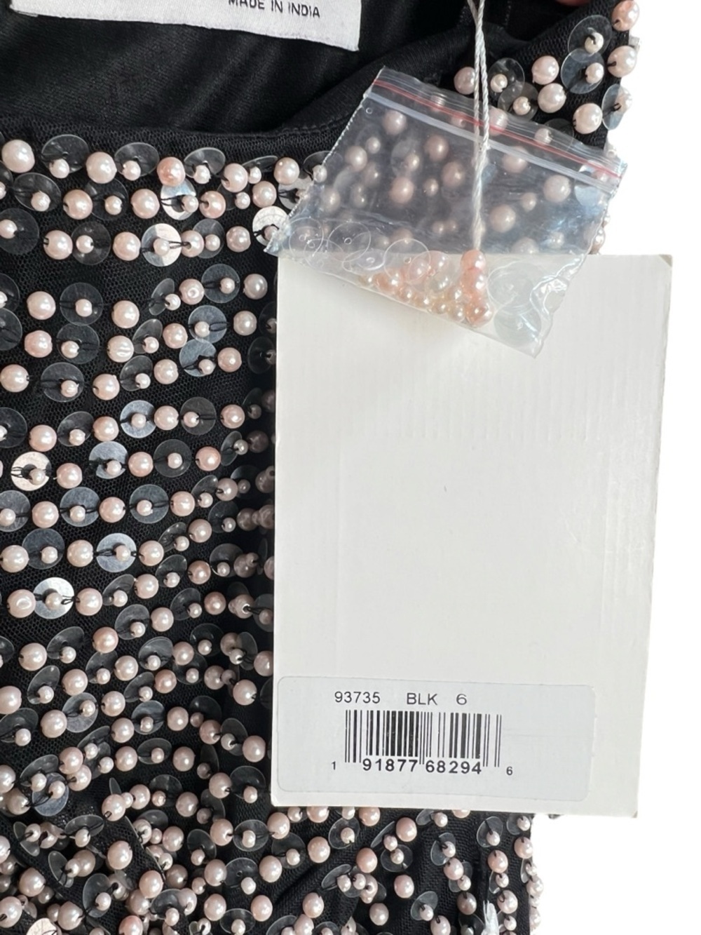 Mac Duggal Pearl Embellished Soft Tie One Shoulder Gown Size 6 Style #93735 NWT - Picture 7 of 10